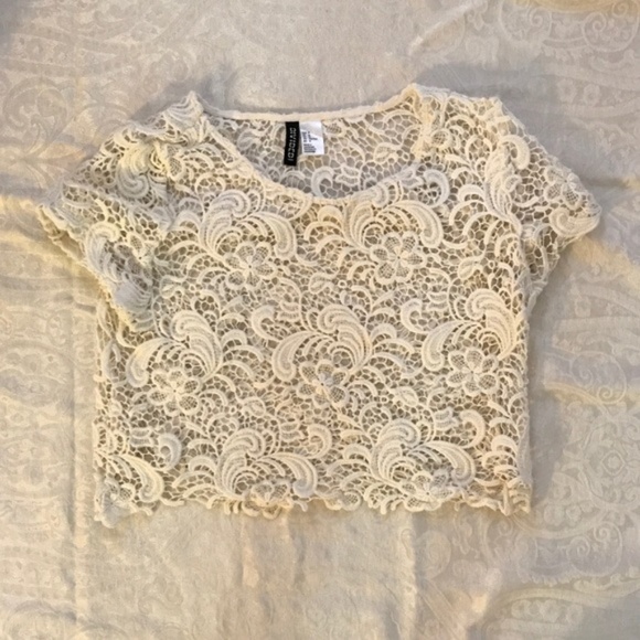 H&M Crochet Crop Top - Picture 1 of 2